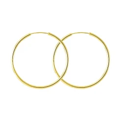 Boucles d'Oreilles Femme Créoles OR 375/1000 Jaune
