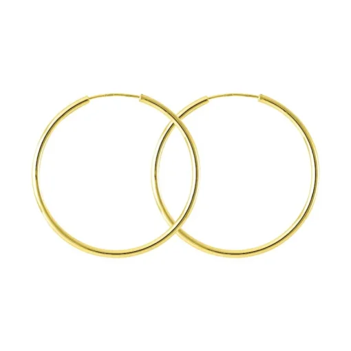 Boucles d'Oreilles Femme Créoles OR 375/1000 Jaune