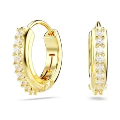 Boucles d'Oreilles Femme Créoles SWAROVSKI MATRIX Métal Doré et Cristaux 5697228