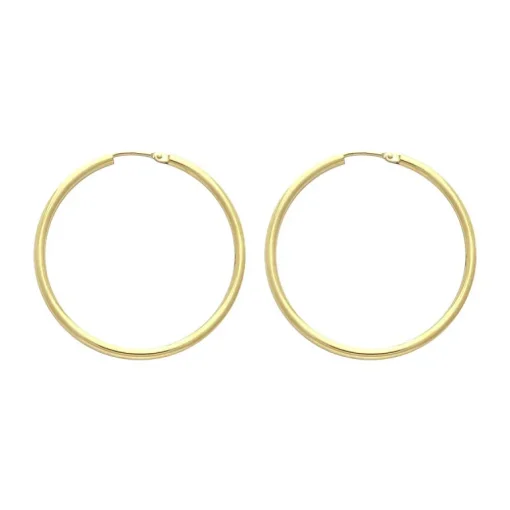 Boucles d'oreilles Femme Créoles OR 750/1000 Jaune