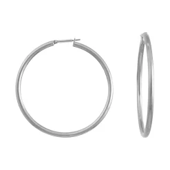 Boucles d'oreilles Femme Créoles Phebus ACIER Argenté