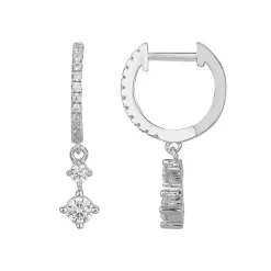 Boucles d'Oreilles Femme Créoles ARGENT 925/1000 et Oxydes EDO70400670