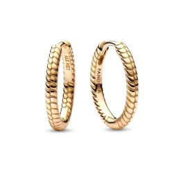 Boucles d'Oreilles Femme Créoles à Charms Pandora Moments dorées à l'or 585/1000e 262728C00