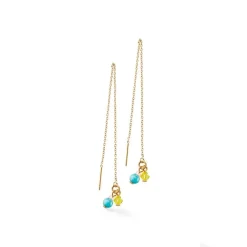 Boucles d'Oreilles Femme COEUR DE LION SMALL GUARDIAN PASTEL Acier Doré