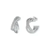 Boucles d'Oreilles Femme Créoles Perfect Guess Bijoux Acier Argenté et Strass JUBE04066JWRH