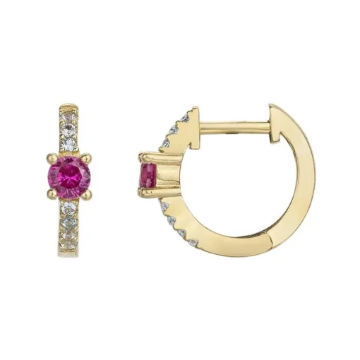 Boucles d'Oreilles Femme Créoles Muli couleurs EDORA PLAQUE OR et Oxydes EDO66400073