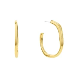 Boucles d'oreilles Femme Créoles Calvin Klein Sculptural Elemental Acier Doré 35000644