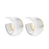 Boucles d'oreilles Femme Créoles Calvin Klein Timeless Refine Acier bicolore 35000613