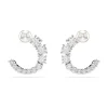 Boucles d'Oreilles Femme Créoles SWAROVSKI MATRIX Métal Rhodié et Cristaux 5692260