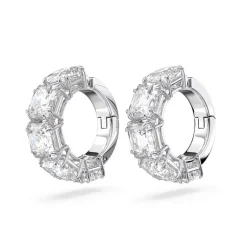 Boucles d'Oreilles Femme Clip SWAROVSKI MILLENIA Métal Rhodié Blanc