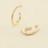 Boucles d'Oreilles Femme Créoles AGATHA ARGENT 925/1000 Doré 02390802-137-TU