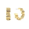 Boucles d'Oreilles Femme Créoles CALVIN KLEIN LUSTER Acier doré et Cristaux