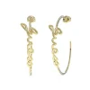 Boucles d'Oreilles Femme Créoles Guess Bijoux Acier Doré JUBE03312JWRH