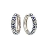 Boucles d'Oreilles Femme Créoles UNA STORIA AZTEC Argent 925/1000 Rhodié