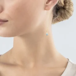 Boucles d'Oreilles Femme COEUR DE LION SMALL GUARDIAN PASTEL Acier Doré