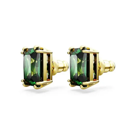 Boucles d'Oreilles Femme Clous SWAROVSKI MATRIX Plaqué Ton Or
