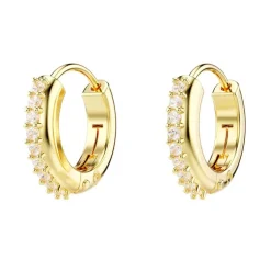 Boucles d'Oreilles Femme Créoles SWAROVSKI MATRIX Métal Doré et Cristaux 5697228
