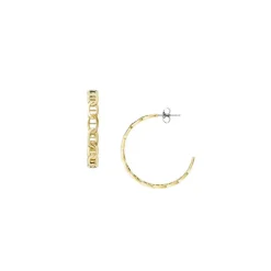 Boucles d'Oreilles Femme Créoles FOSSIL Heritage D-Link Acier Doré JF04781710
