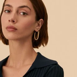 Boucles d'Oreilles Femme Créoles AGATHA Chain Doré 02350944-157-TU