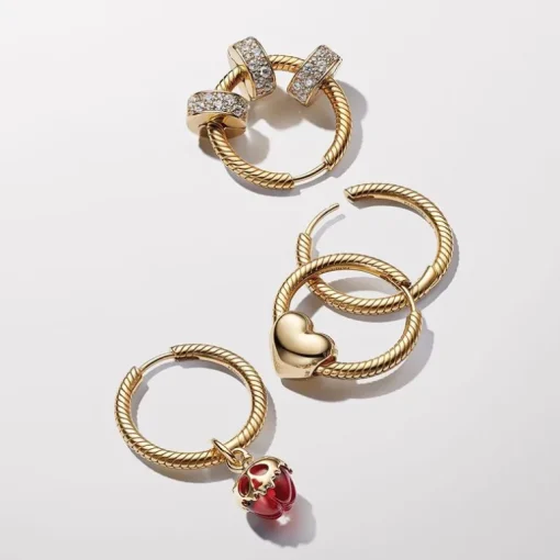Boucles d'Oreilles Femme Créoles Pandora Moments à Charms 269532C00