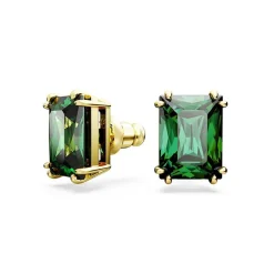 Boucles d'Oreilles Femme Clous SWAROVSKI MATRIX Plaqué Ton Or