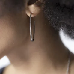 Boucles d'Oreilles Femme Créoles Phebus Acier