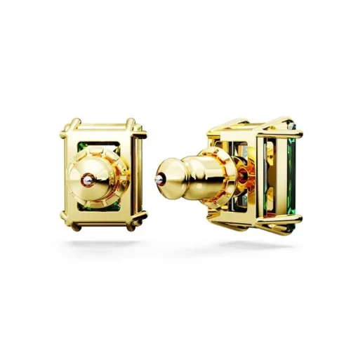 Boucles d'Oreilles Femme Clous SWAROVSKI MATRIX Plaqué Ton Or