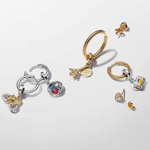 Boucles d'Oreilles Femme Créoles Pandora Moments à Charms 269532C00