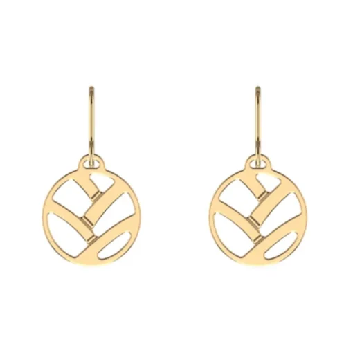 Boucles d'Oreilles Femme Dormeuses Tresse Les Georgettes Les Essentielles Doré