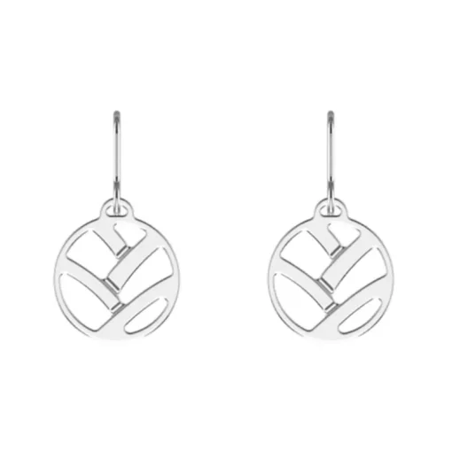 Boucles d'Oreilles Femme Dormeuses Tresse Les Georgettes Les Essentielles Argenté