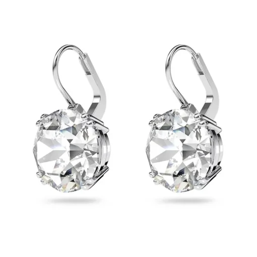 Boucles d'Oreilles Femme Dormeuses SWAROVSKI MILLENIA BLANC Métal Rhodié Blanc