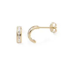 Boucles d'Oreilles Femme EDORA COLLECTION ESSENTIAL RAILS Or 375/1000