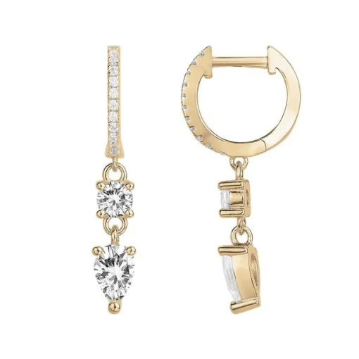 Boucles d'Oreilles Femme EDORA Plaqué Or
