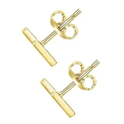 Boucles d’Oreilles Femme EDORA Plaqué Or Spinelles Rouges