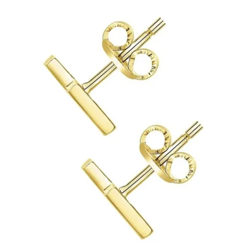 Boucles d’Oreilles Femme EDORA Plaqué Or Spinelles Rouges