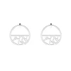 Boucles d'Oreilles Femme GIRAFE Les Georgettes Les Essentielles Argenté
