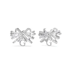 Boucles d'Oreilles Femme GUESS A BOW YOU JUBE Acier Argenté