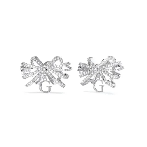 Boucles d'Oreilles Femme GUESS A BOW YOU JUBE Acier Argenté
