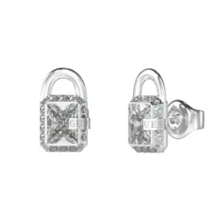 Boucles d'Oreilles Femme GUESS SHINY PADLOCK Acier Argenté