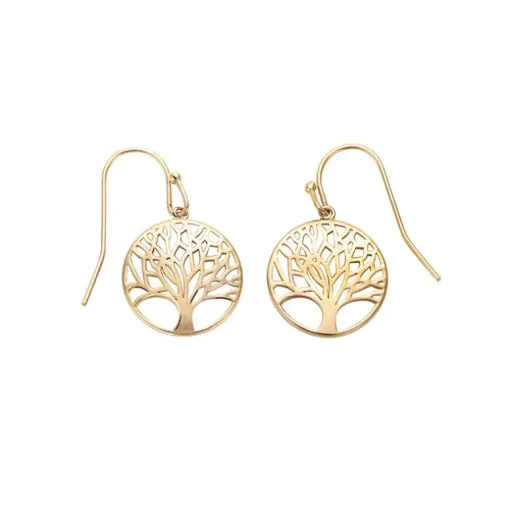 Boucles d'Oreilles Femme GO MADEMOISELLE ARBRE DE VIE Plaqué Or 606539