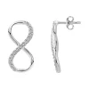 Boucles d'Oreilles Femme Infini ARGENT 925/1000 et Oxydes