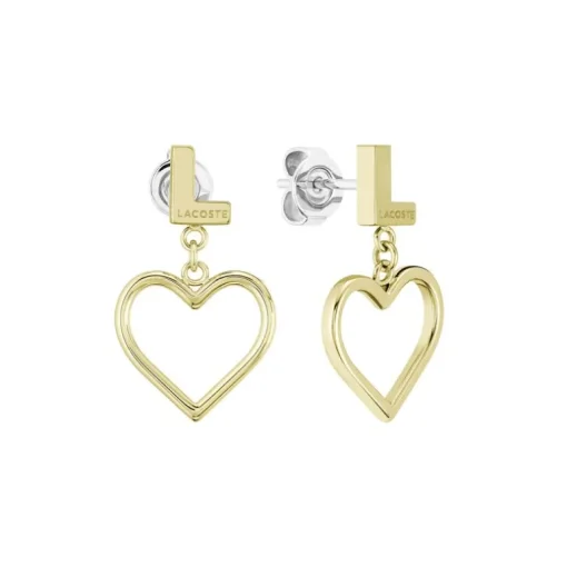 Boucles d'Oreilles Femme LACOSTE Acier Doré