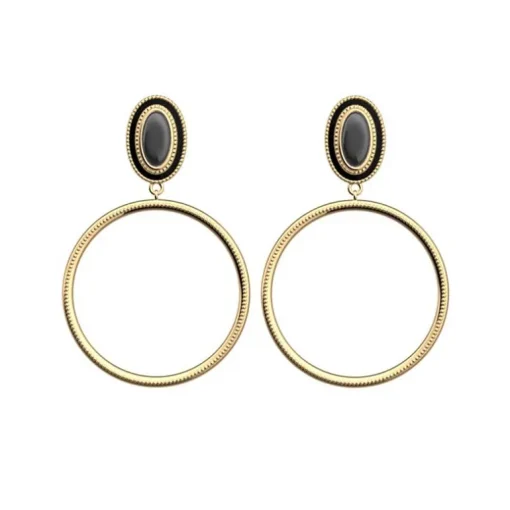 Boucles d'Oreilles Femme LES CADETTES BELLE DE NUIT Laiton Doré