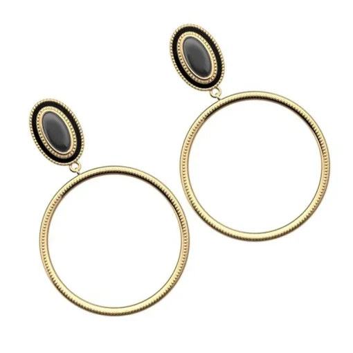 Boucles d'Oreilles Femme LES CADETTES BELLE DE NUIT Laiton Doré