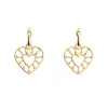 Boucles d'Oreilles Femme 23mm LES GEORGETTES COEUR Laiton Doré