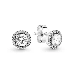 Boucles d’oreilles Femme Puces Pandora Timeless rond scintillant 296272CZ