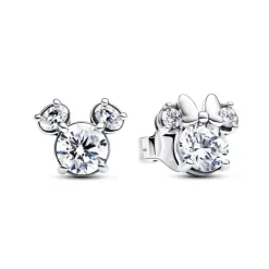 Boucles d'Oreilles Femme Puces Pandora Scintillants Disney Mickey & Minnie 293219C01
