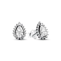 Boucles d’Oreilles Femme Puces Pandora Timeless Halo Poires Scintillantes 292834C01