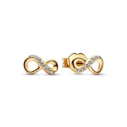 Boucles d'Oreilles Femme Puces Pandora Moments Infini Scintillants 268820C01