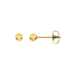Boucles d'Oreilles Femme Puces EDORA Acier Doré EDO435136